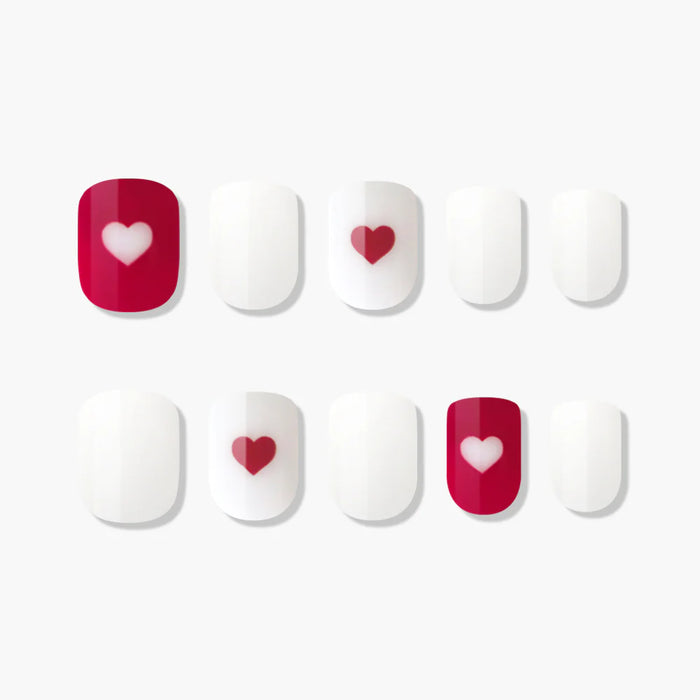 [MUZMAK] Nail Tips in Viva Magenta (Short Square)