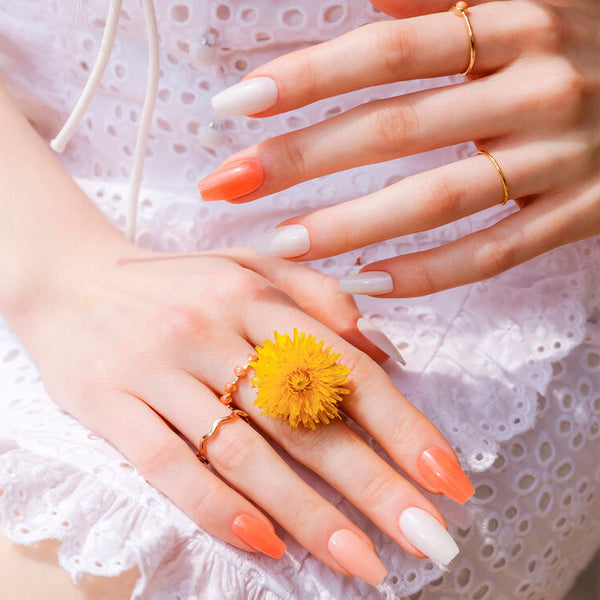 Nail Tips in Yoghurt Syrup (Coffin)