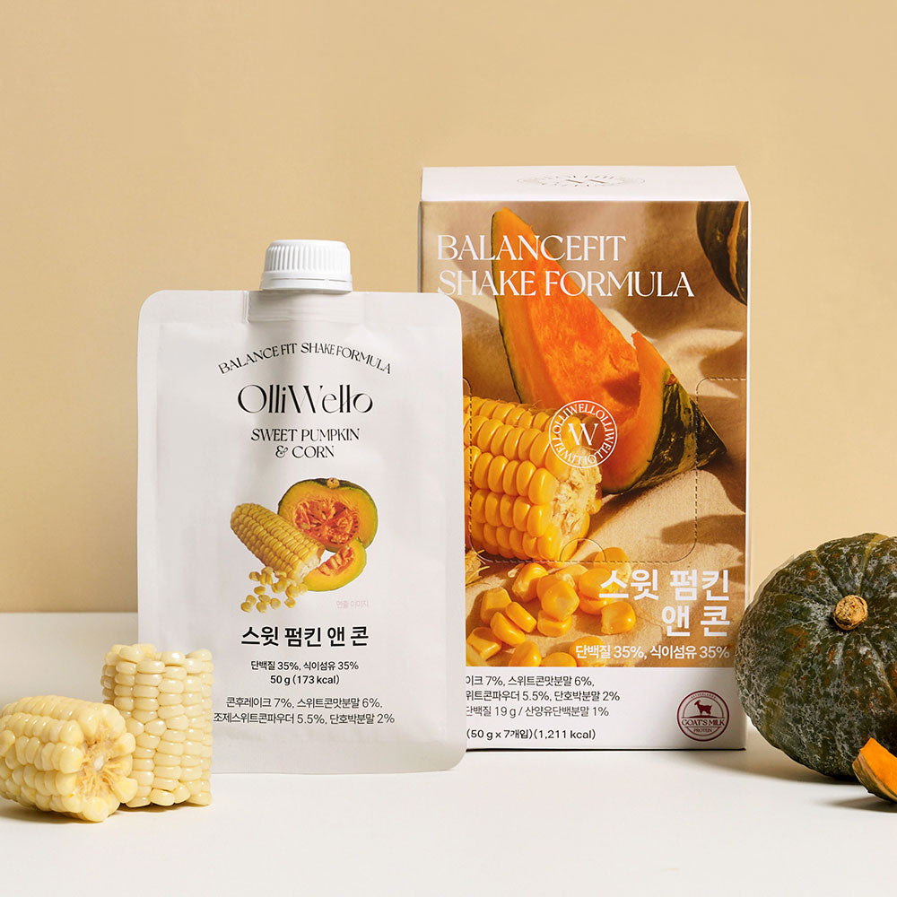 [OLLIWELLO] Balance Fit Shake Formula Sweet Pumkin & Corn